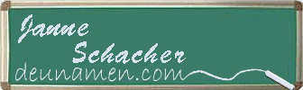 Janne Schacher Visitenkarte